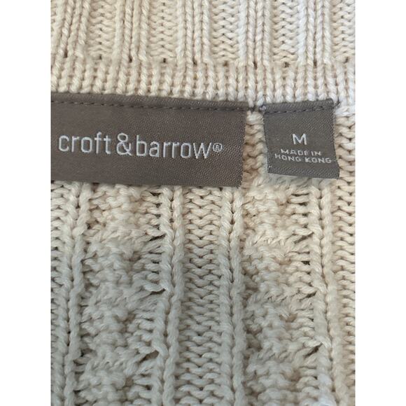 Vintage Cable Knit Cowlneck Button Up Sweater - Picture 5 of 7